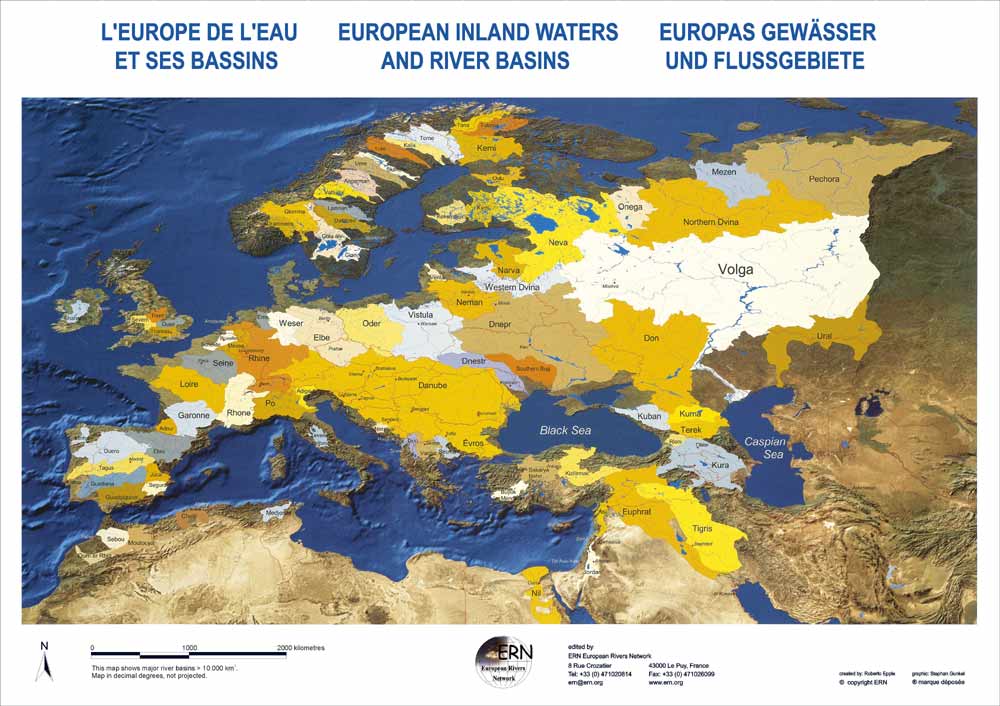 map european river basins