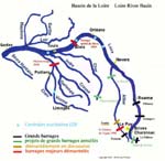 Karte der Loire